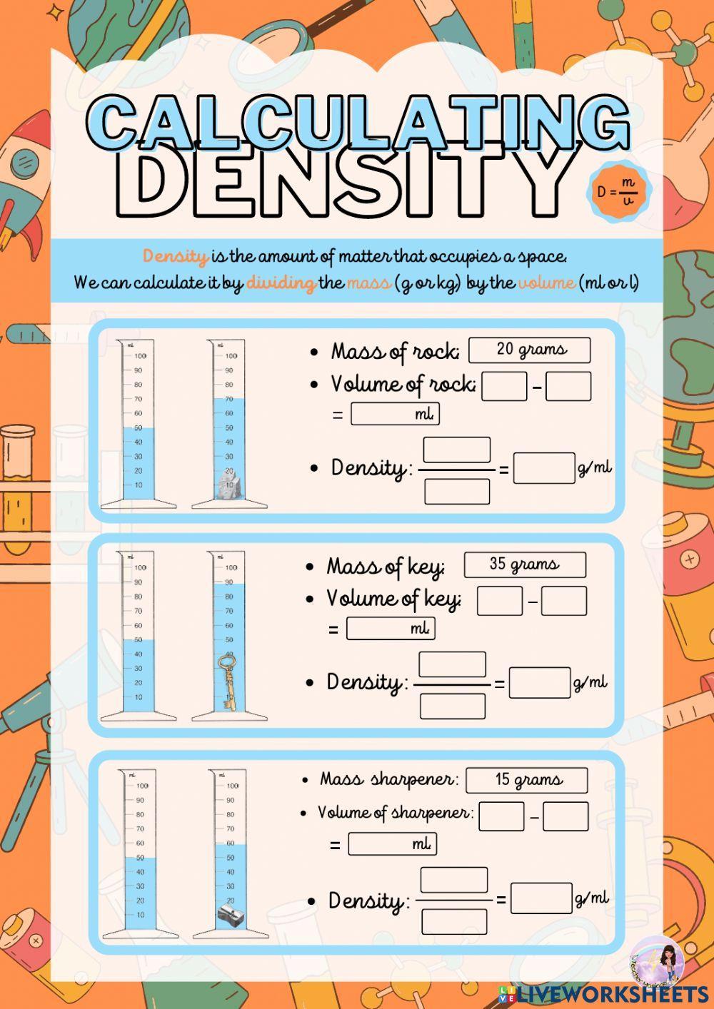 Calculating density
