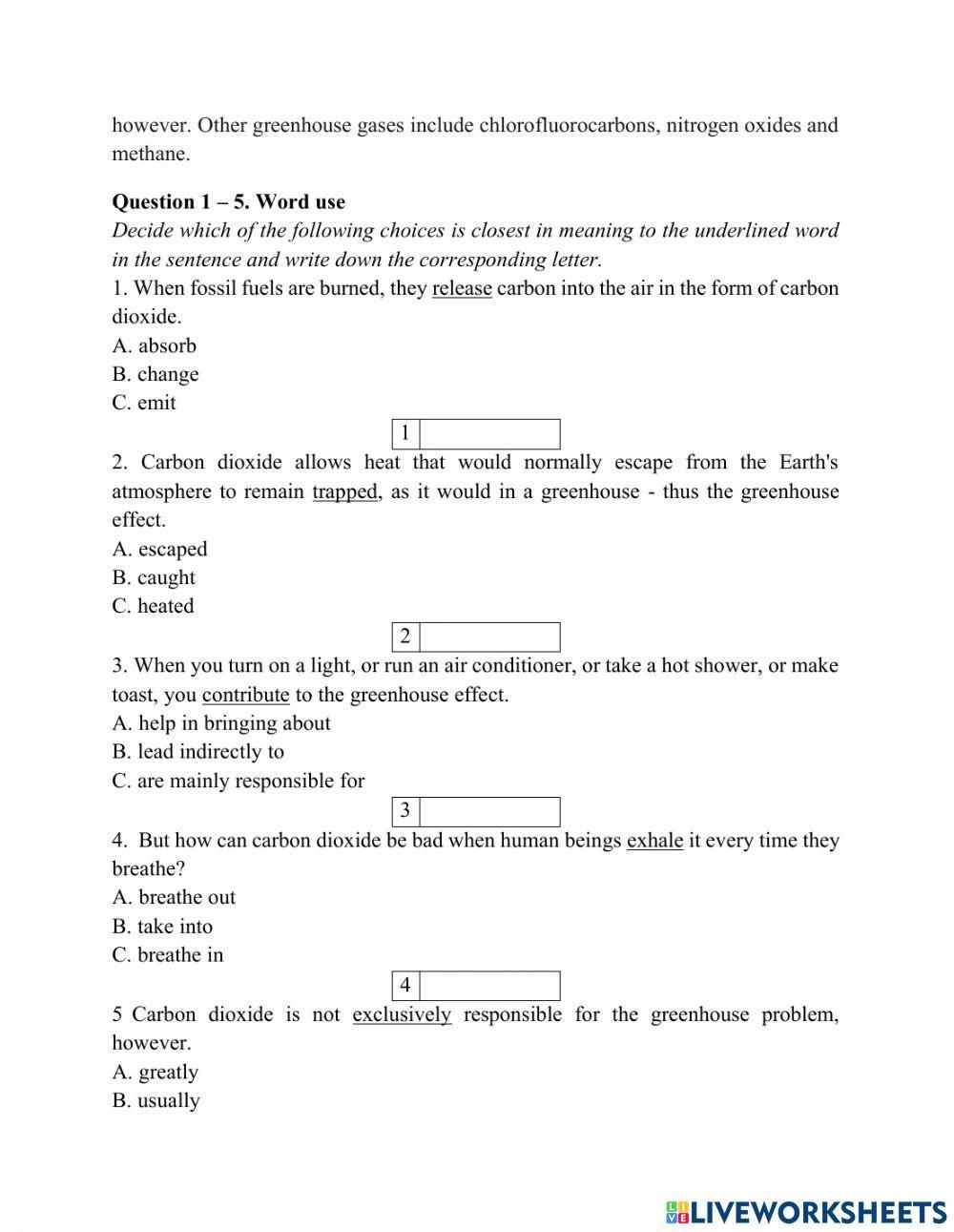 Global Warming - Basic Reading page 65
