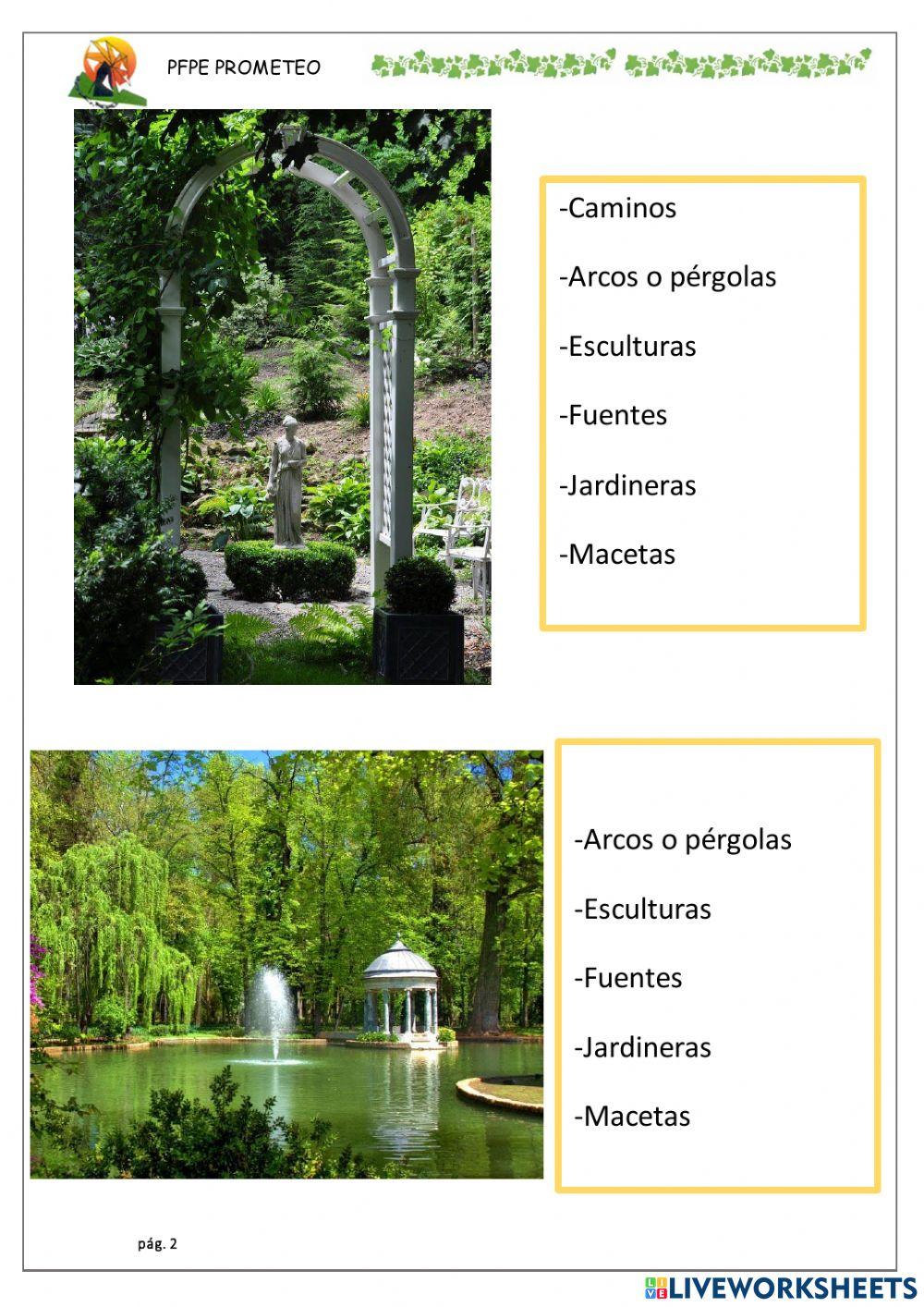 Elementos del jardín