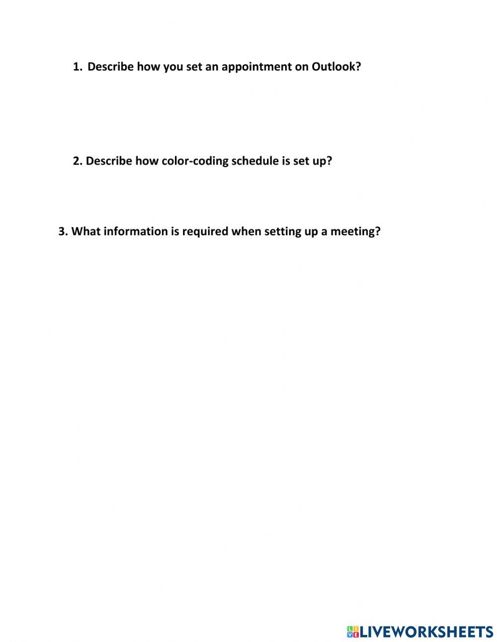 Lesson 13 Appointments and Calendars