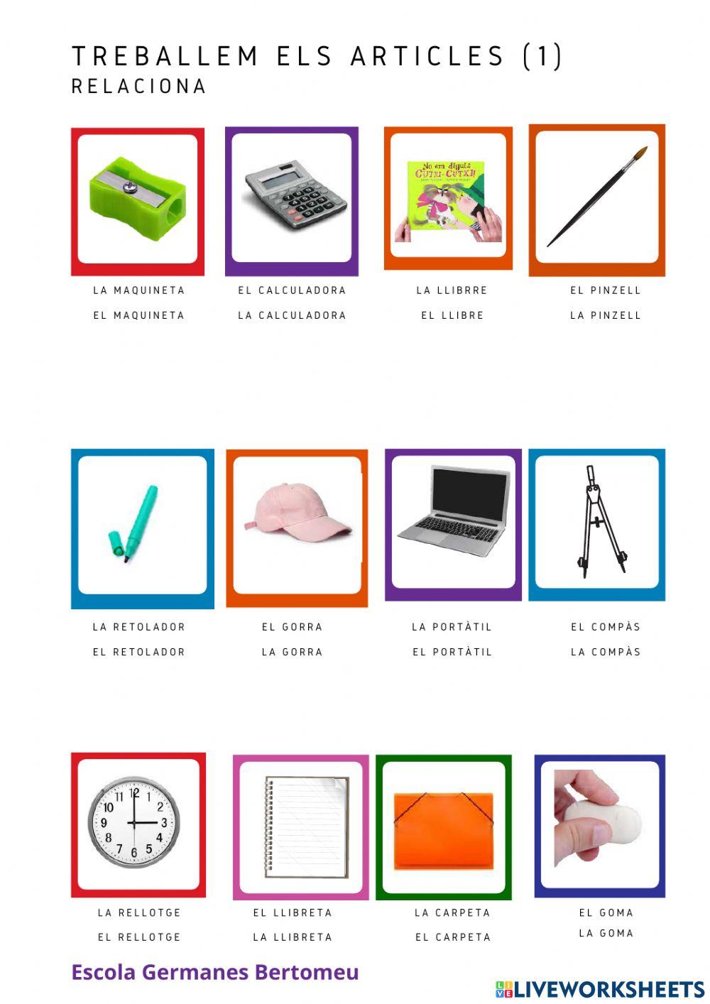 Tria l'article correcta