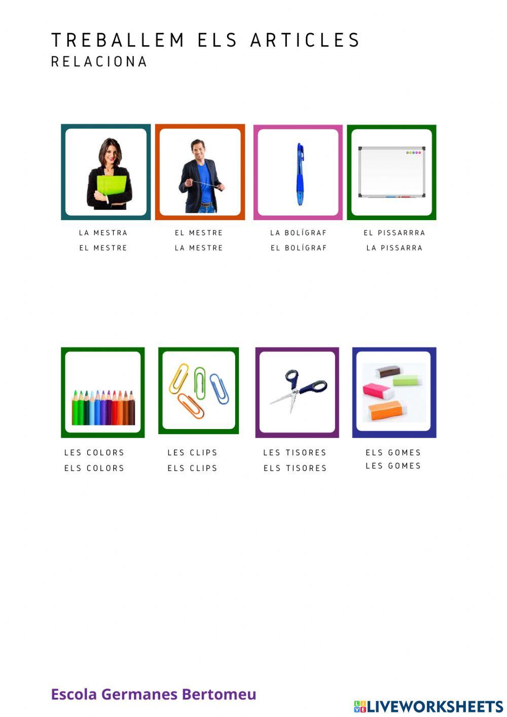 Tria l'article correcta