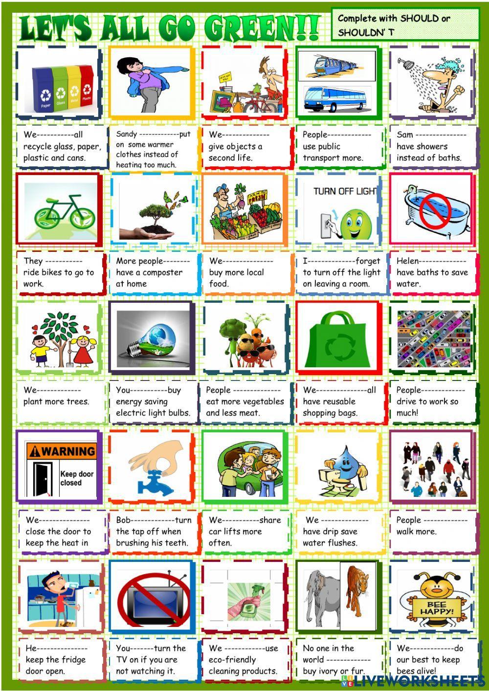 Should Shouldn't environments