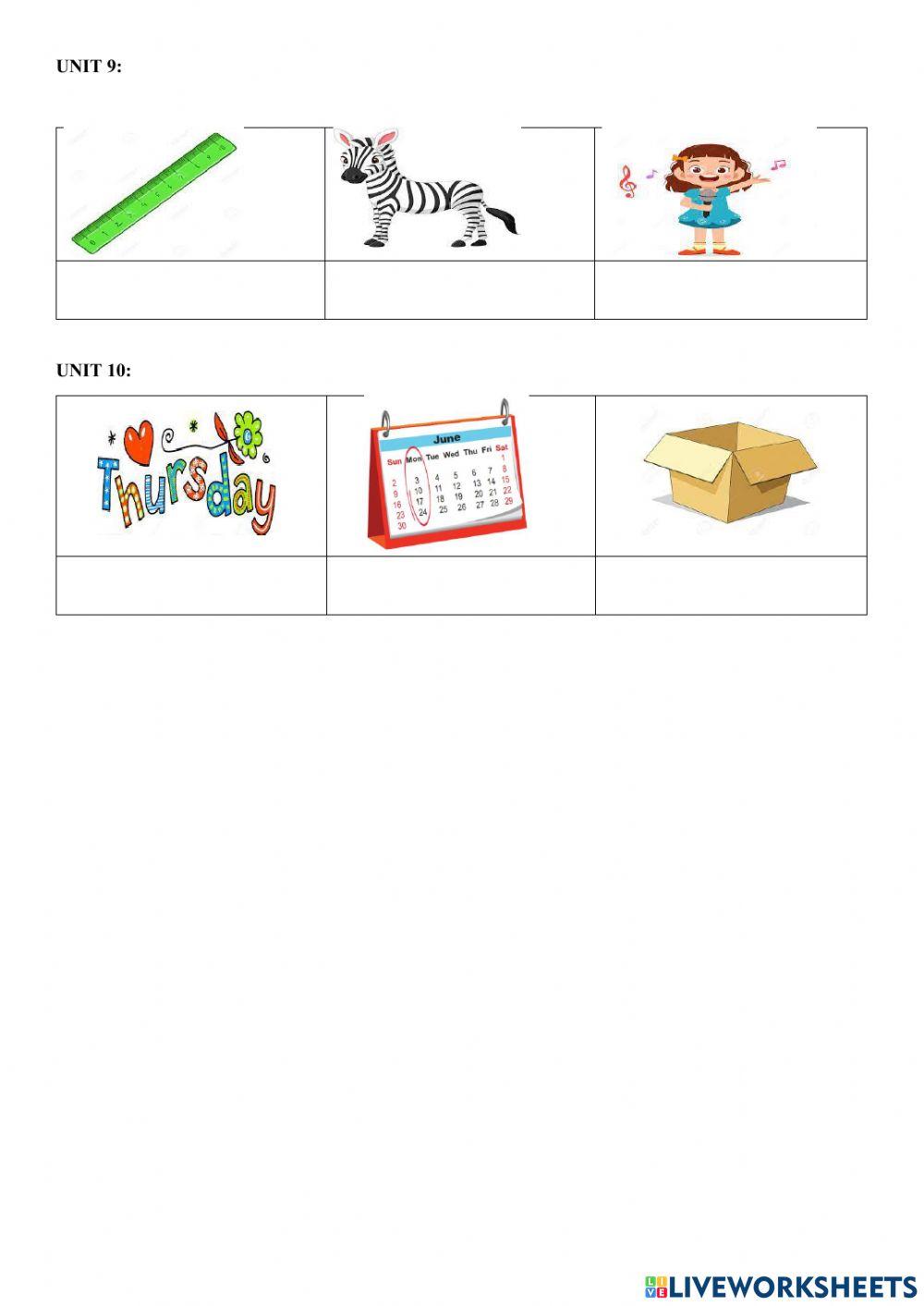 G2 - review 2 - listen & number