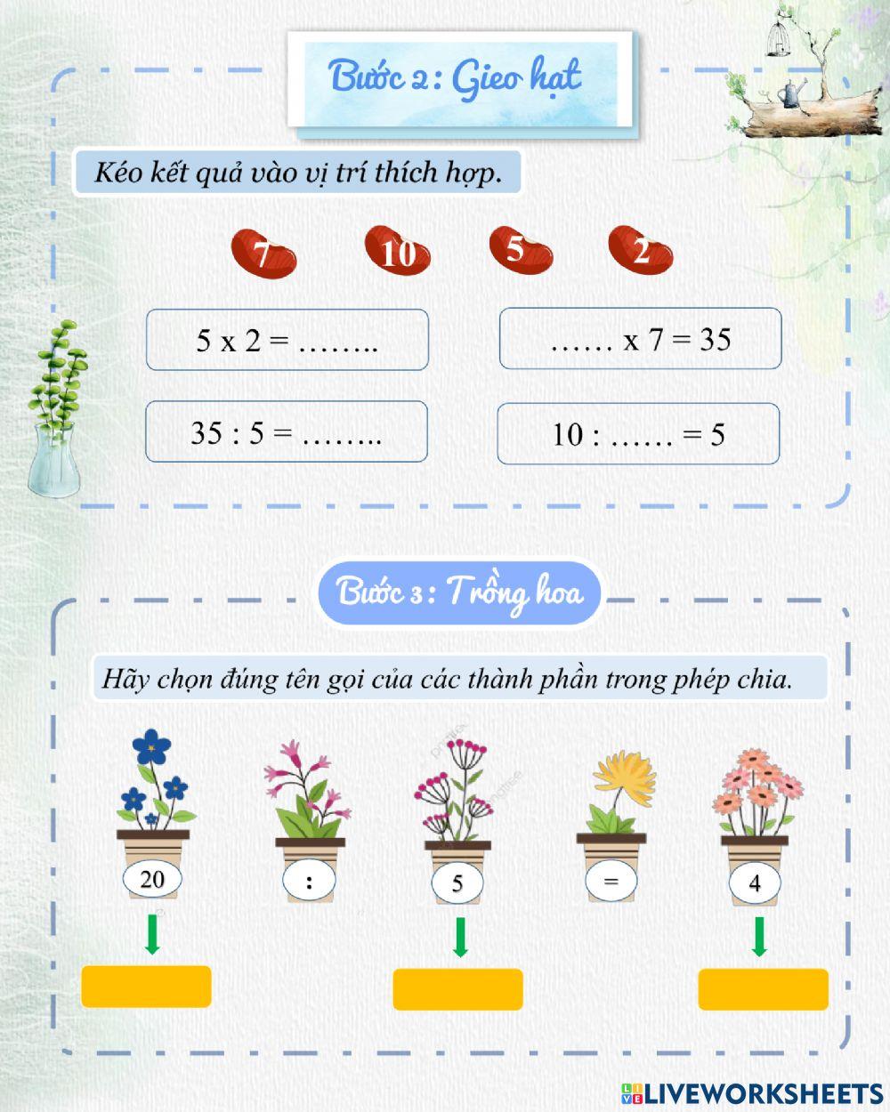 Toán lớp 2 Tuần 21