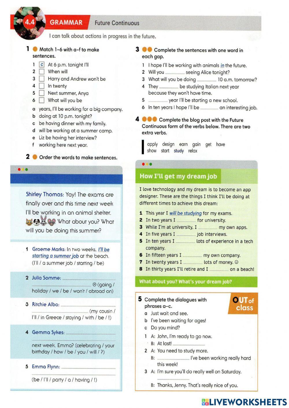 Future continuous ww4.4
