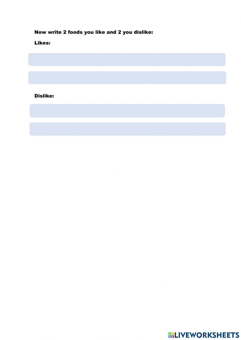 Foods (What do you like?)