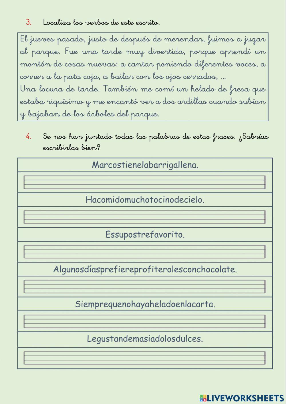 Gramática - El verbo