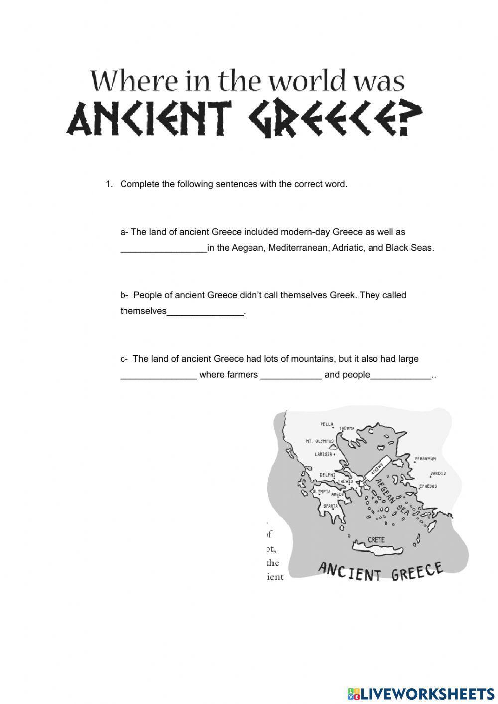 Where in the World was Ancient Greece?