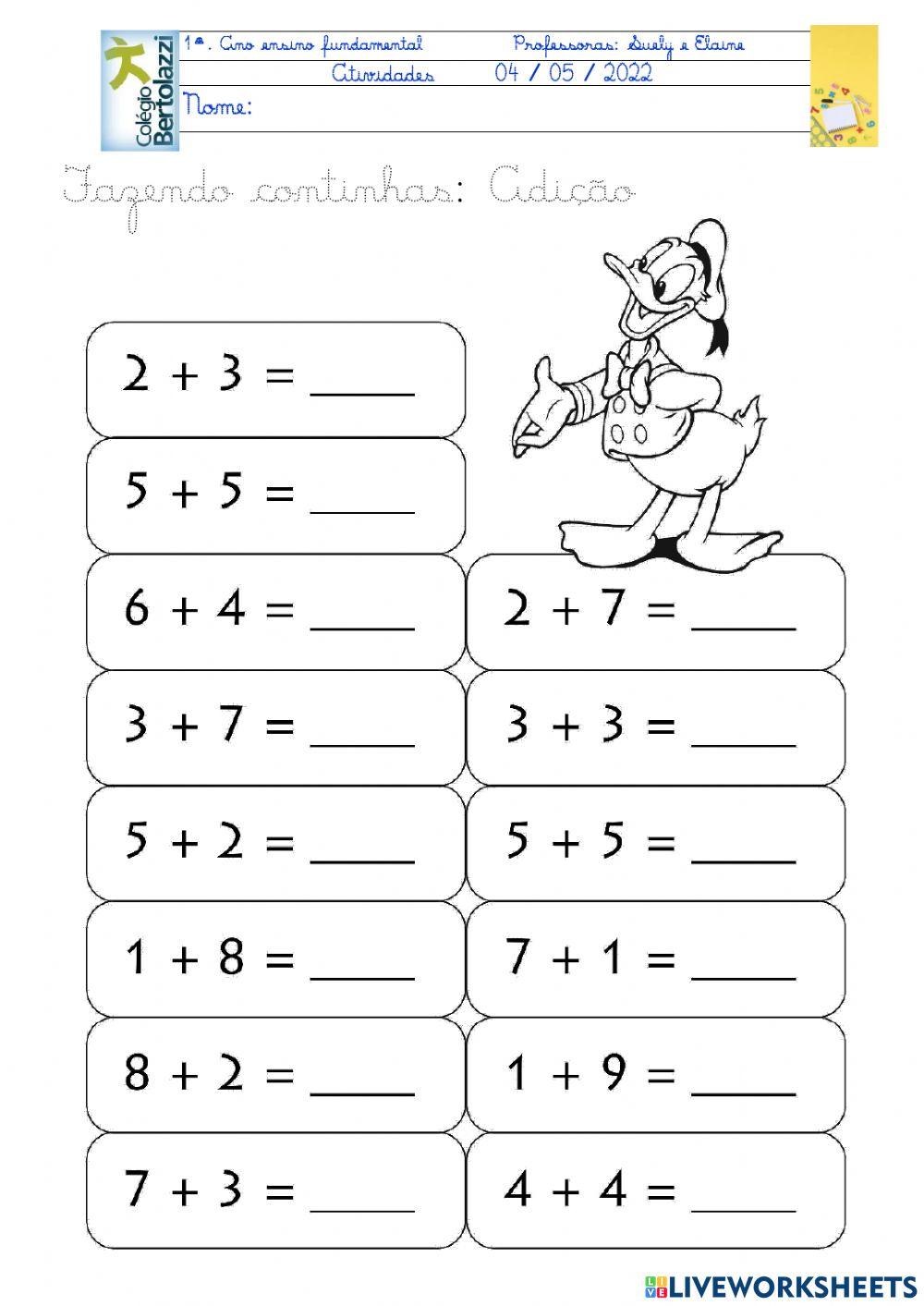 Matemática Adição