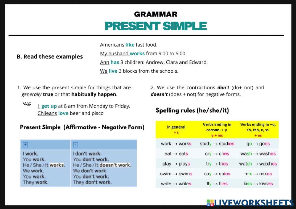 Present Simple Tense