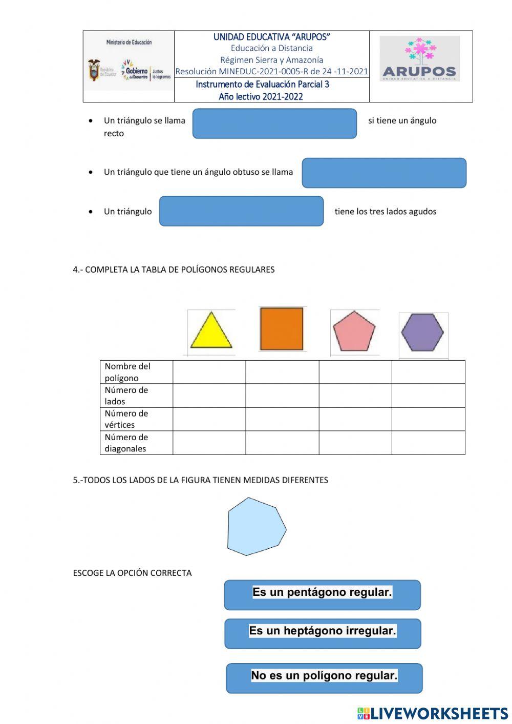 Evaluacion i parcial ii quimestre