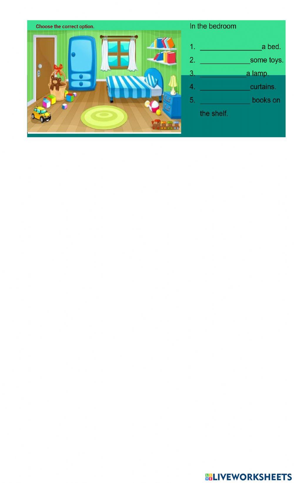 Parts of the house -There is and there are