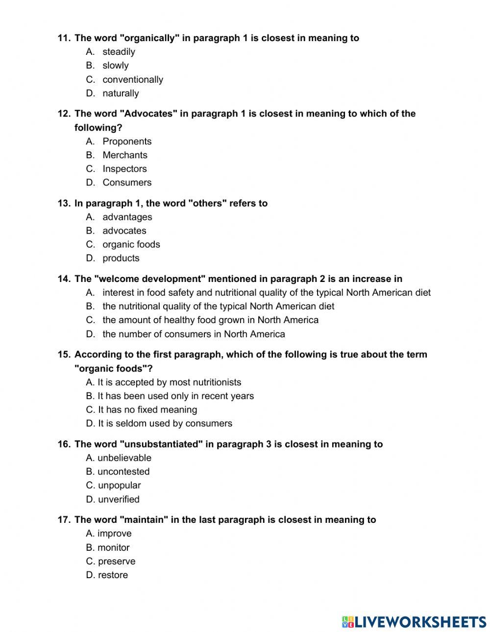 VSTEP READING PRACTICE TEST 01
