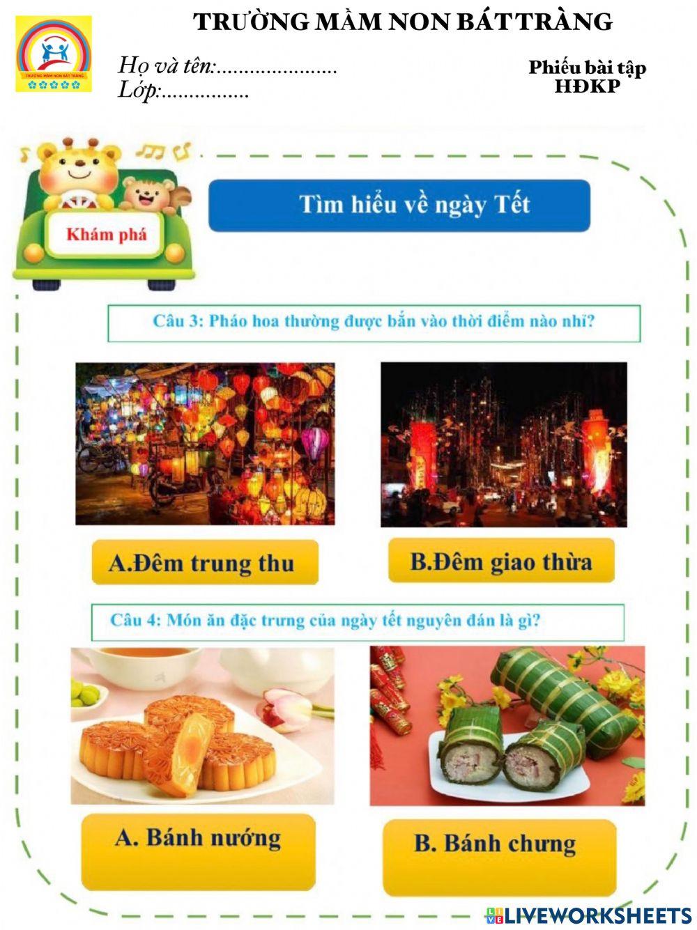 Phiếu BT HĐKP- Tết- MN Bát Tràng