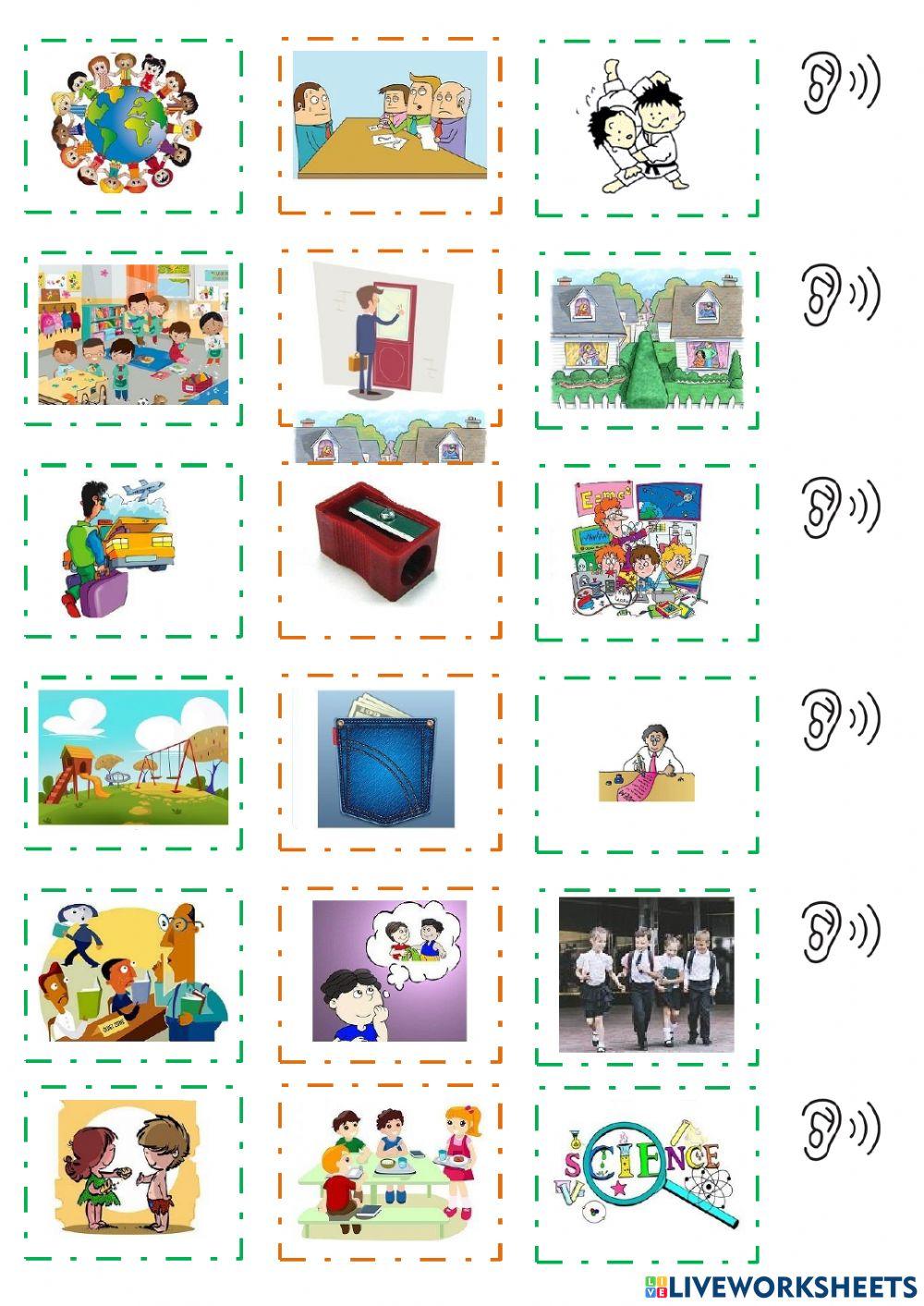 English 6 - unit 1 - vocabulary - listening 1