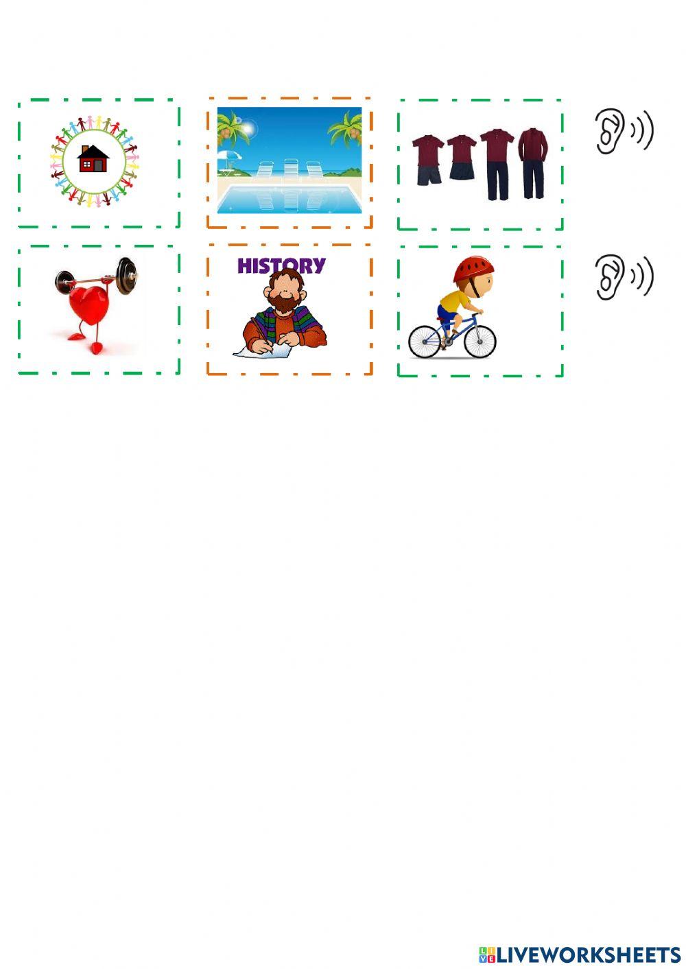 English 6 - unit 1 - vocabulary - listening 1