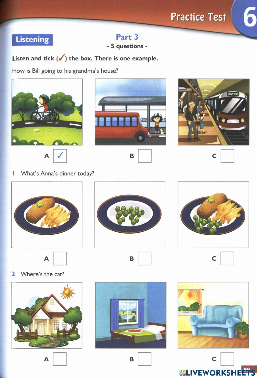 STARTERS SUCCEED LISTENING TEST 6