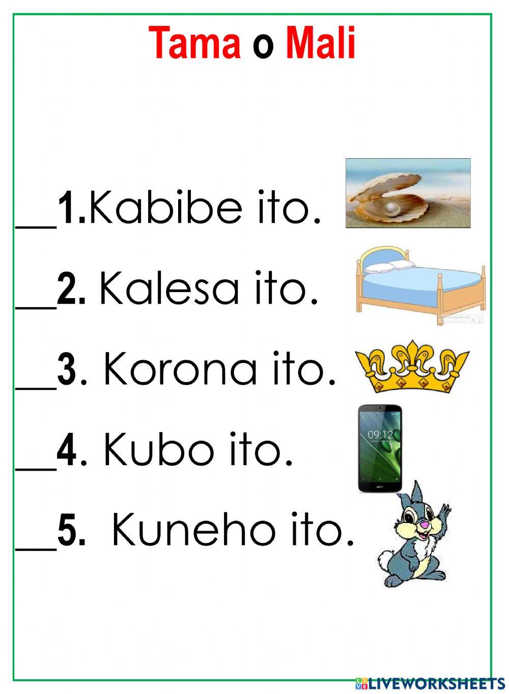 tama-o-mali-online-exercise-for-live-worksheets