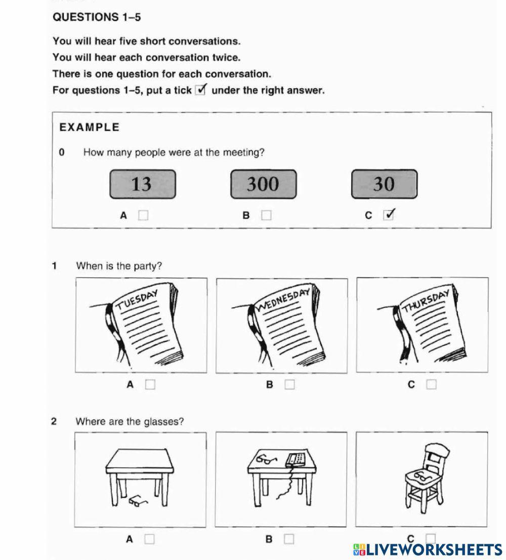 Ket 1-listening-test 4-part 1