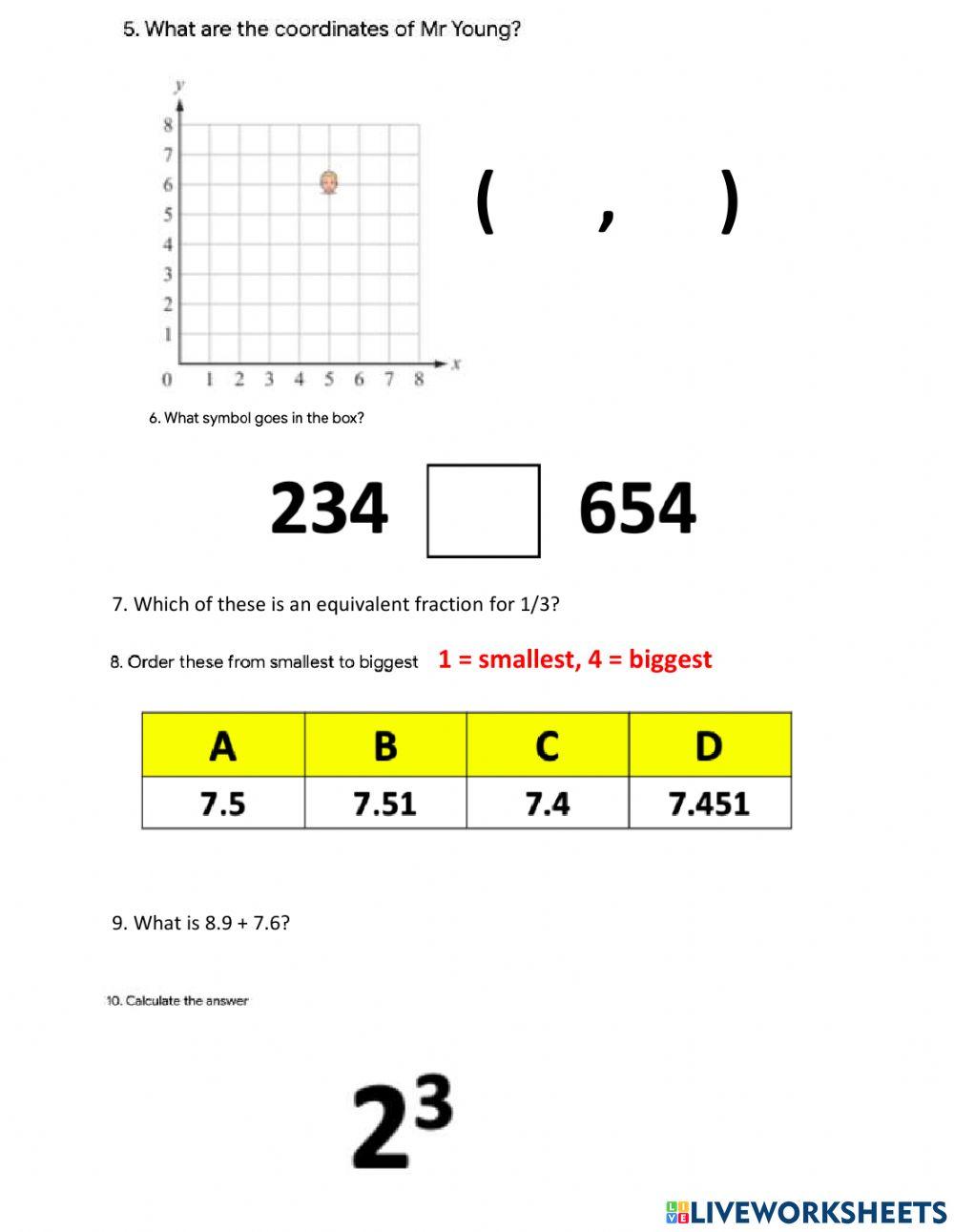 Practice questions 9