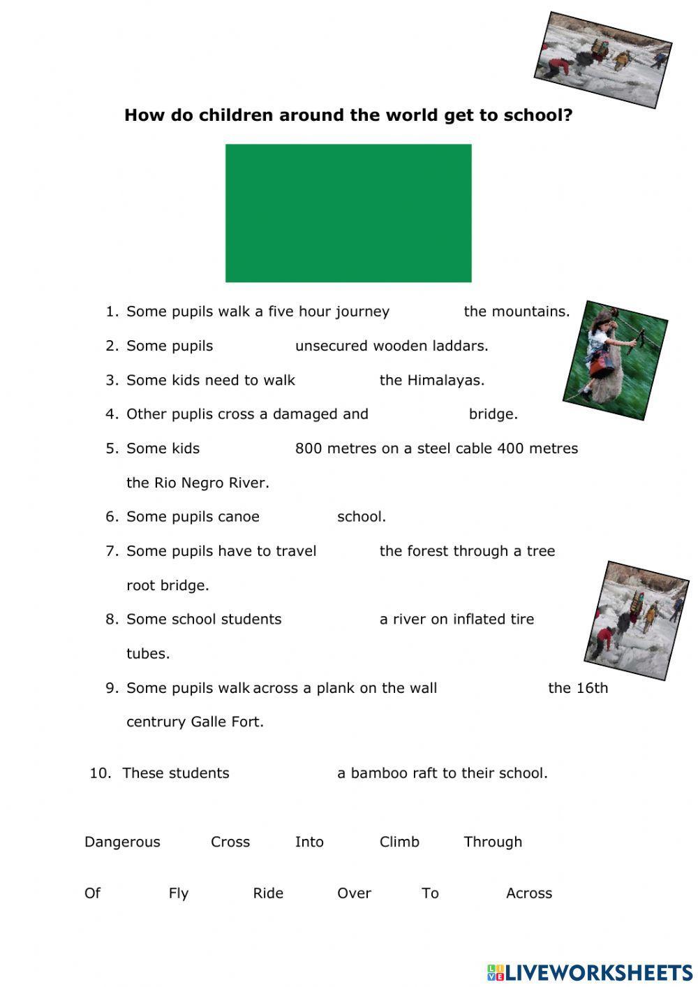 How children around the world get to school