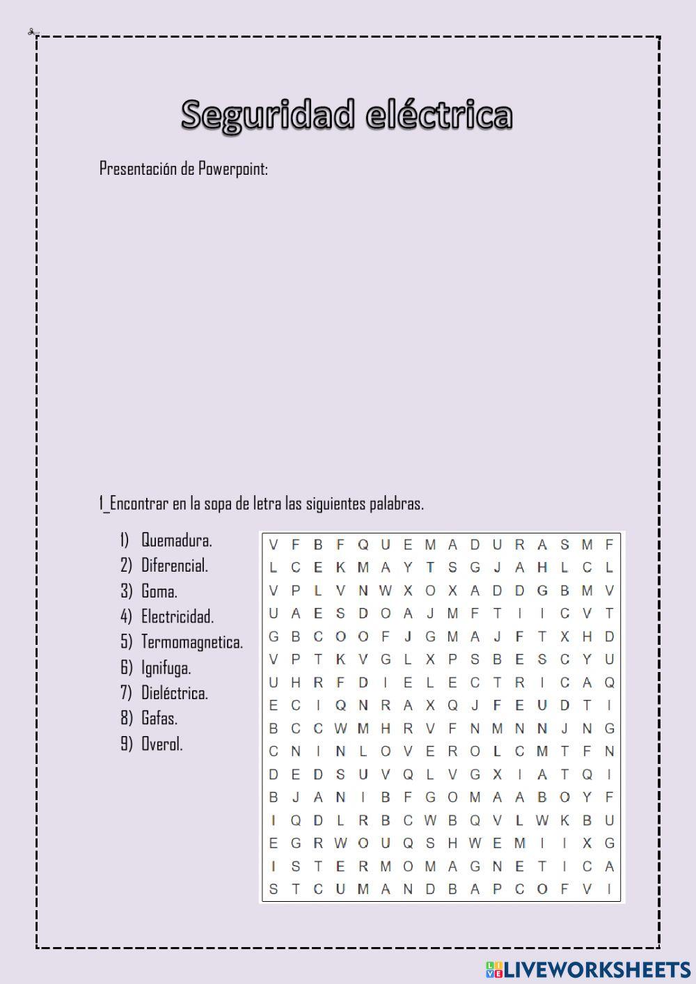 Seguridad Eléctrica