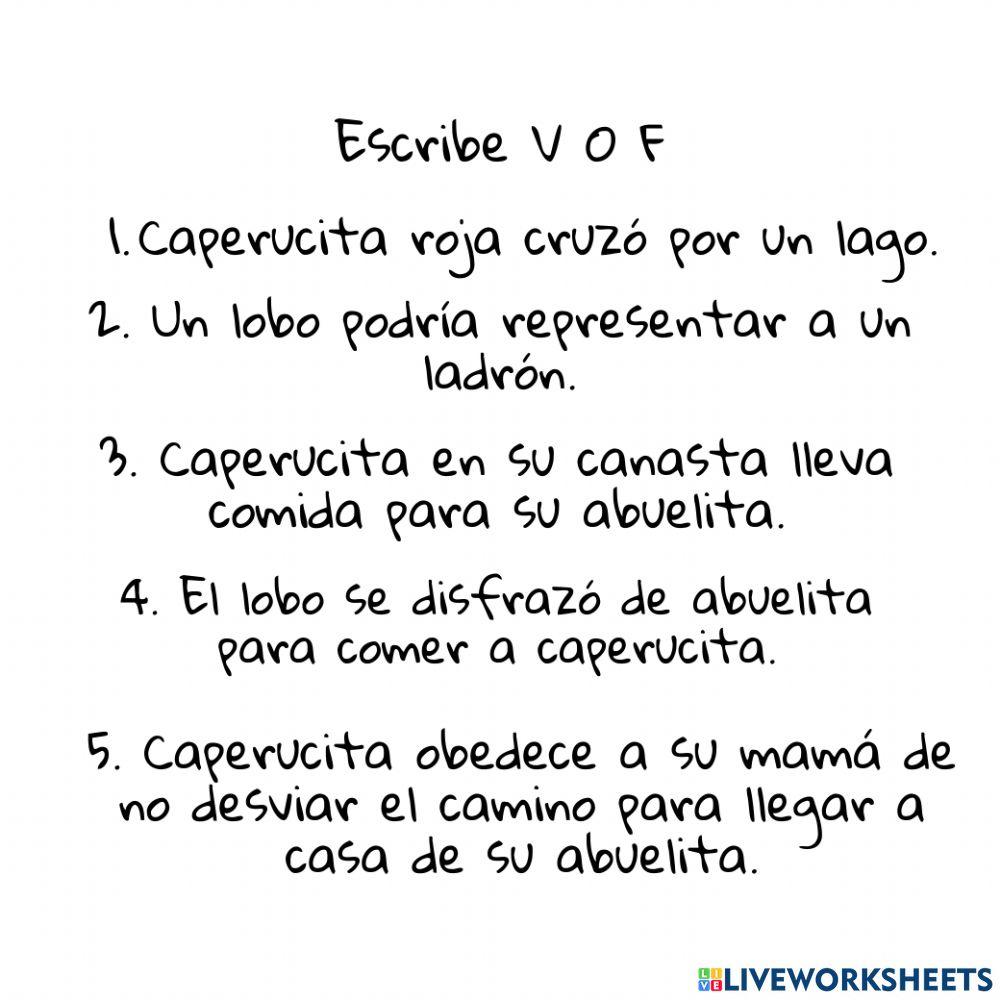 Cuento caperucita y el lobo