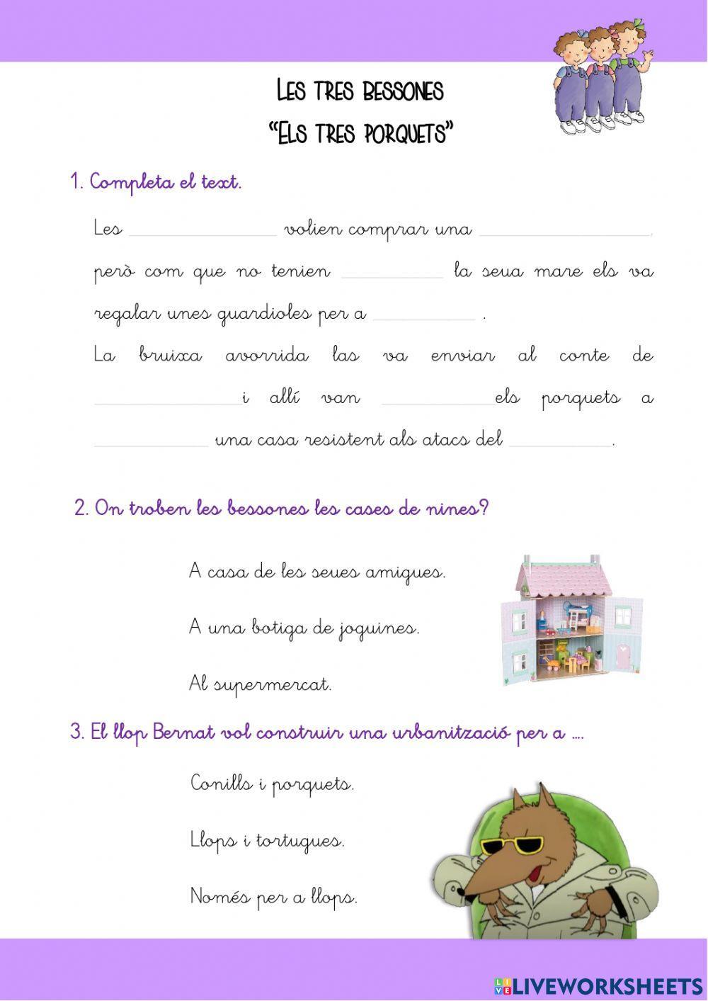 Les tres bessones - Els tres porquets