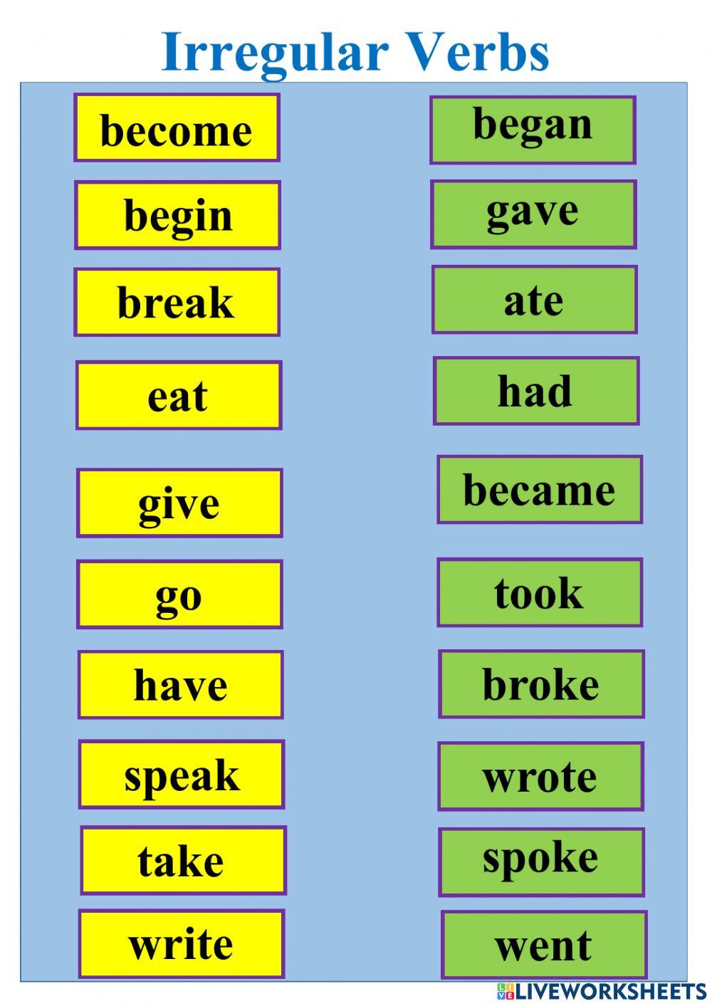 Irregular Verbs 3