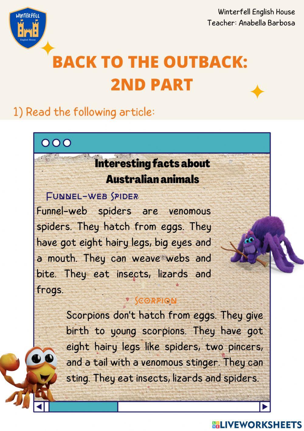 Back to the outback -2