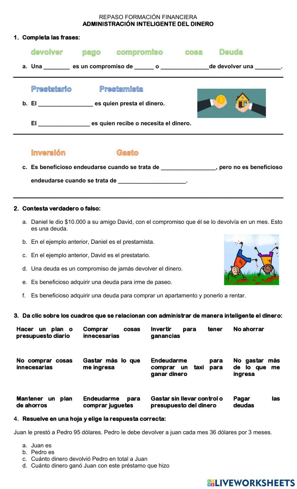 Administración inteligente del dinero