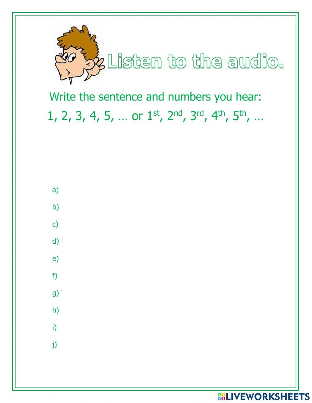 2023679 numbers listening practice ana maria