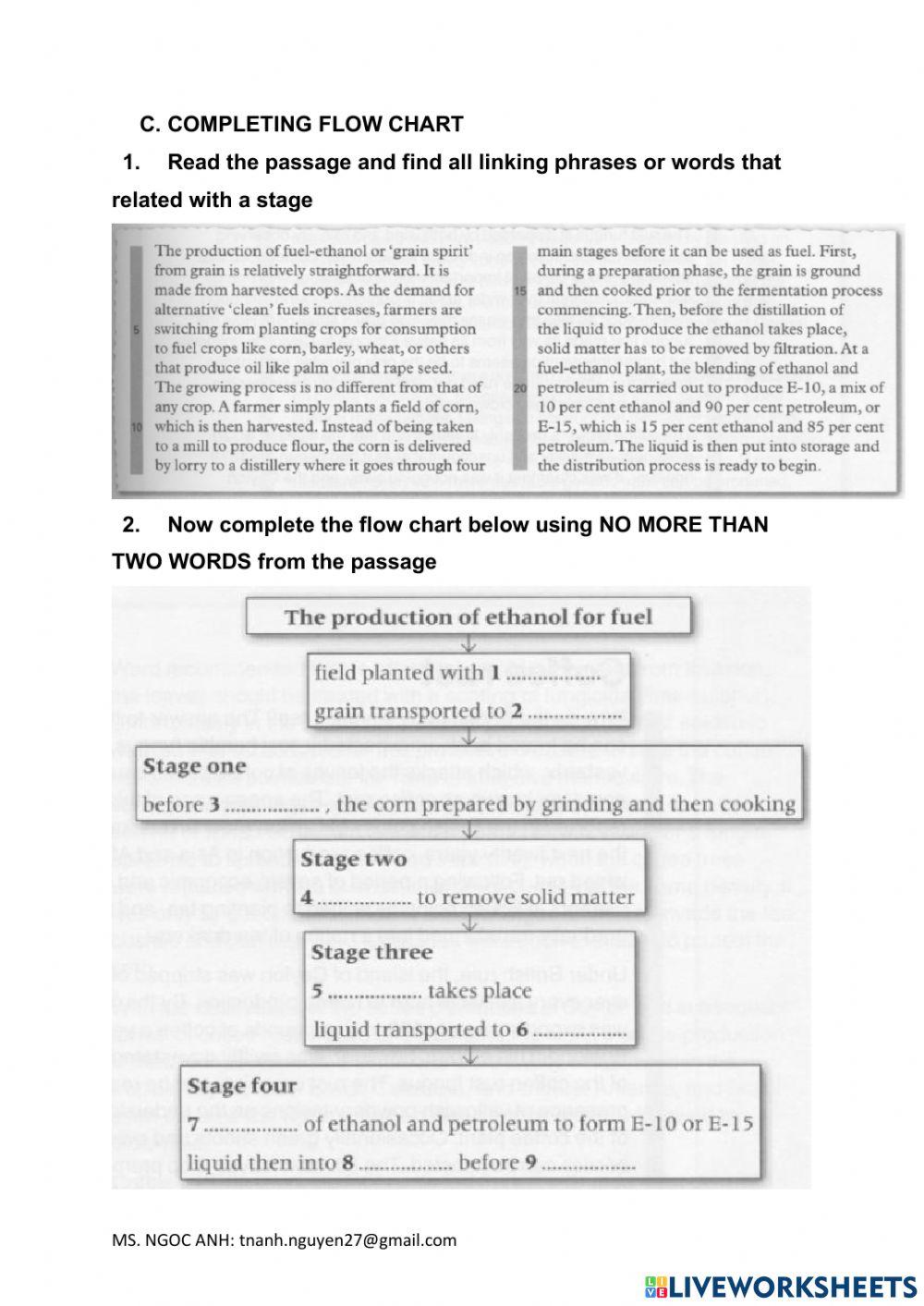 W5-Label diagram and Flowchart