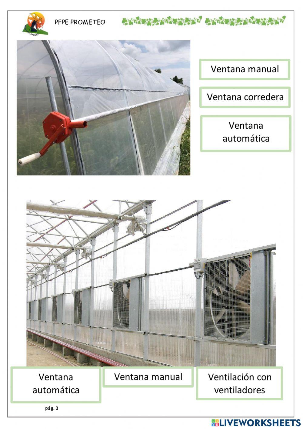 Ventilación de los invernaderos