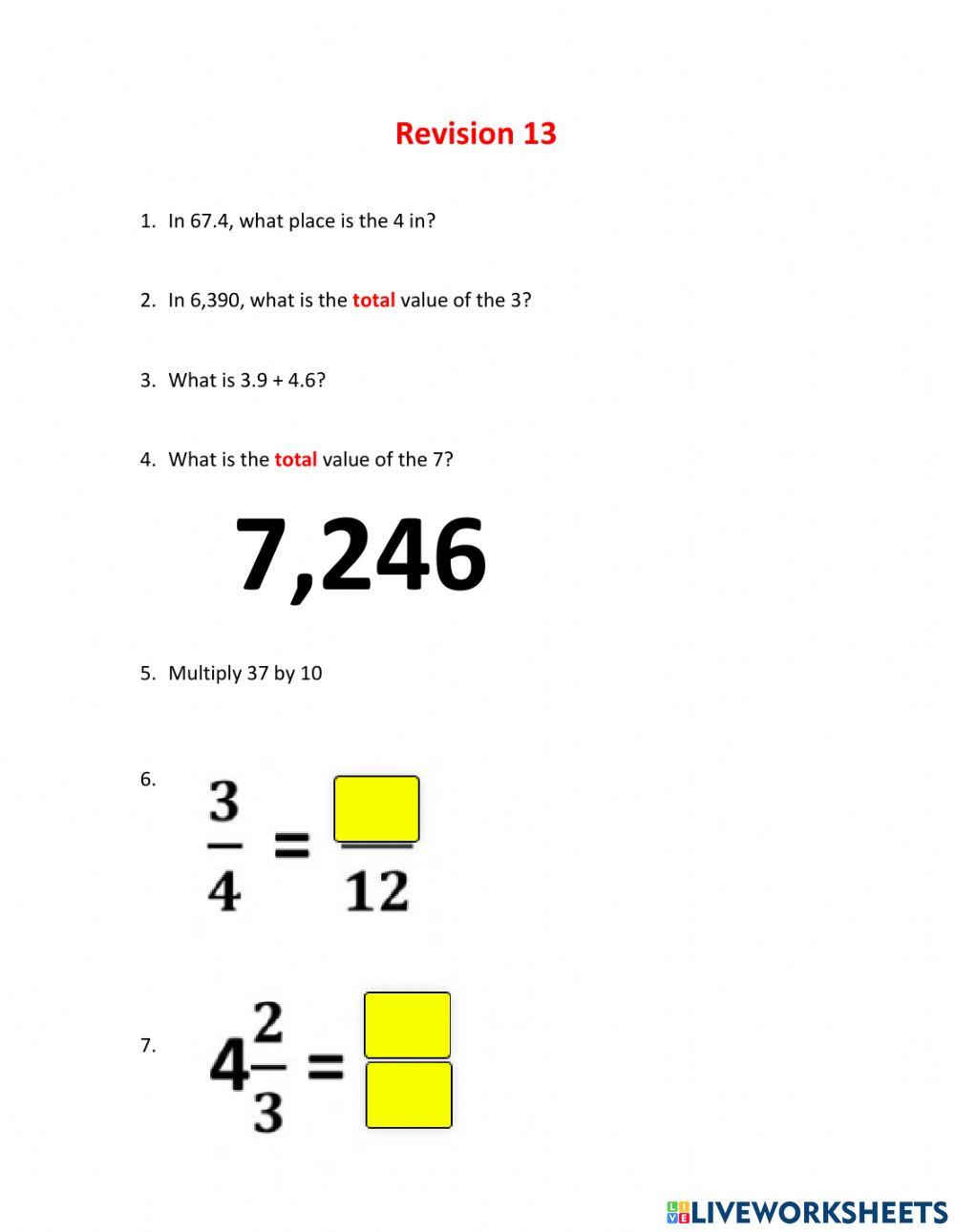 Practice Questions 13