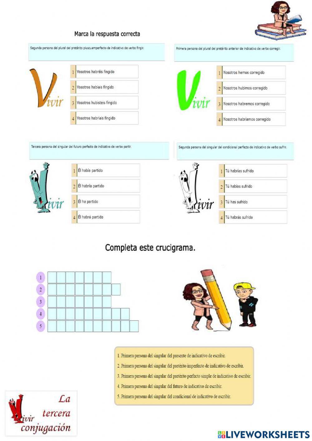 3ª Conjugación: Verbo Vivir 3ª Conjugación: Verbo Vivir