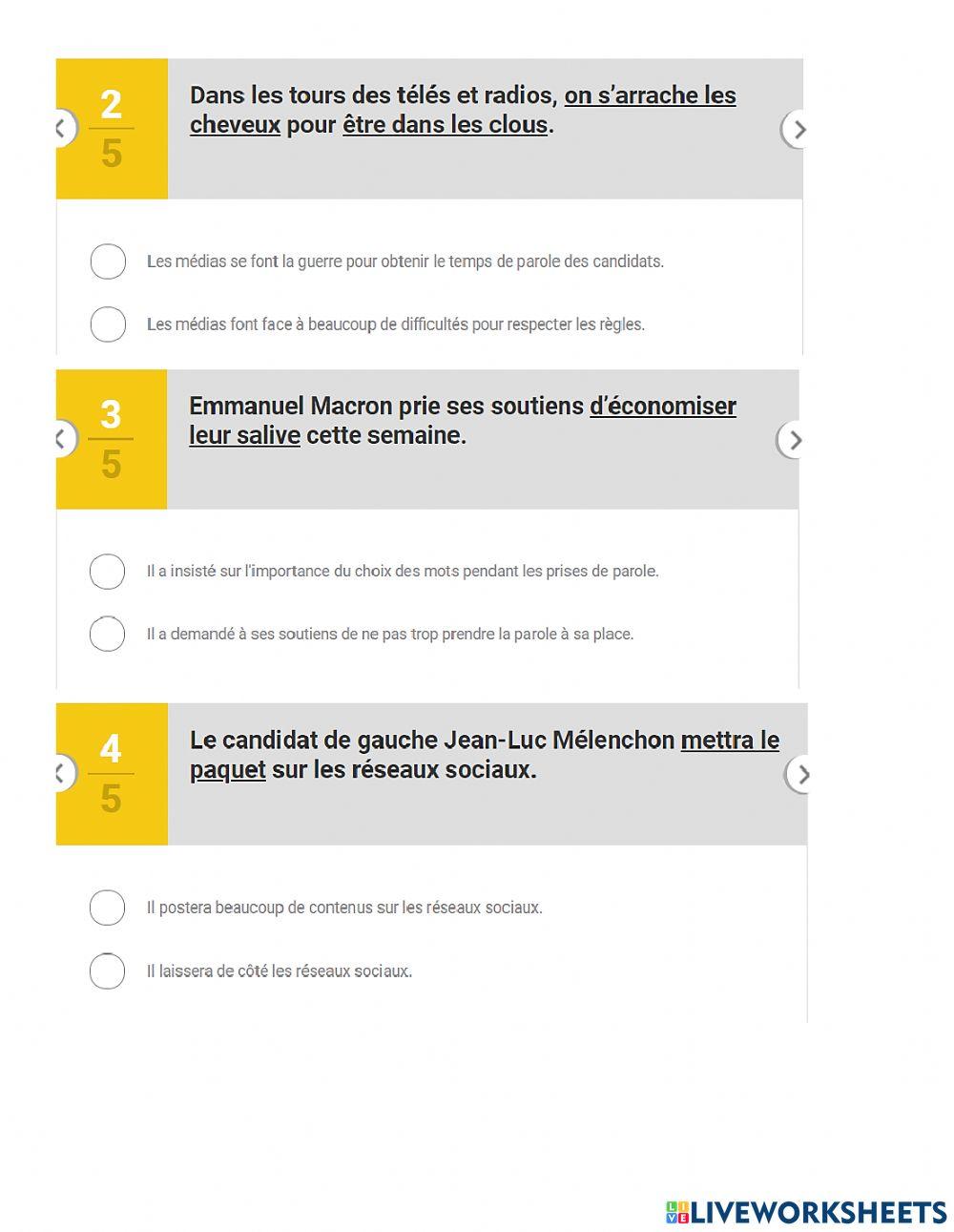 L'élection en France 2022