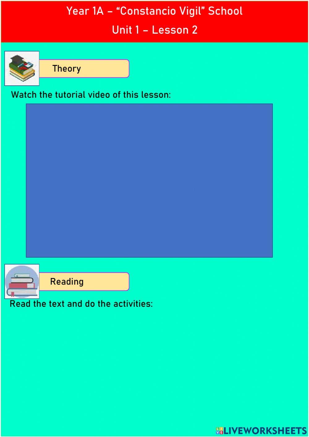 E71A - Unit 1 - Lesson 2