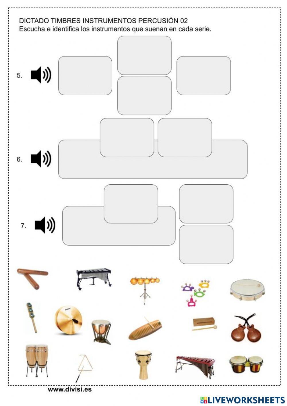 DICTADO TÍMBRICO (Instrumentos de Percusión 02)