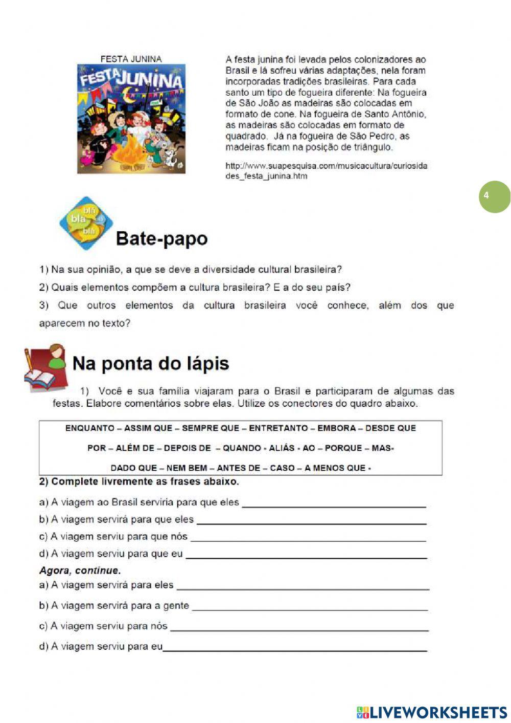 As manifestações culturais do BRASIL