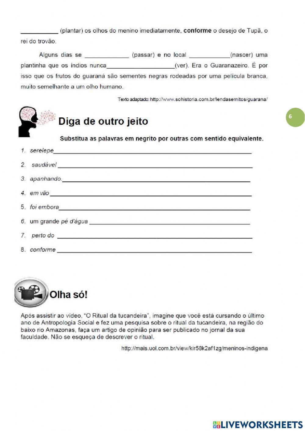 As manifestações culturais do BRASIL