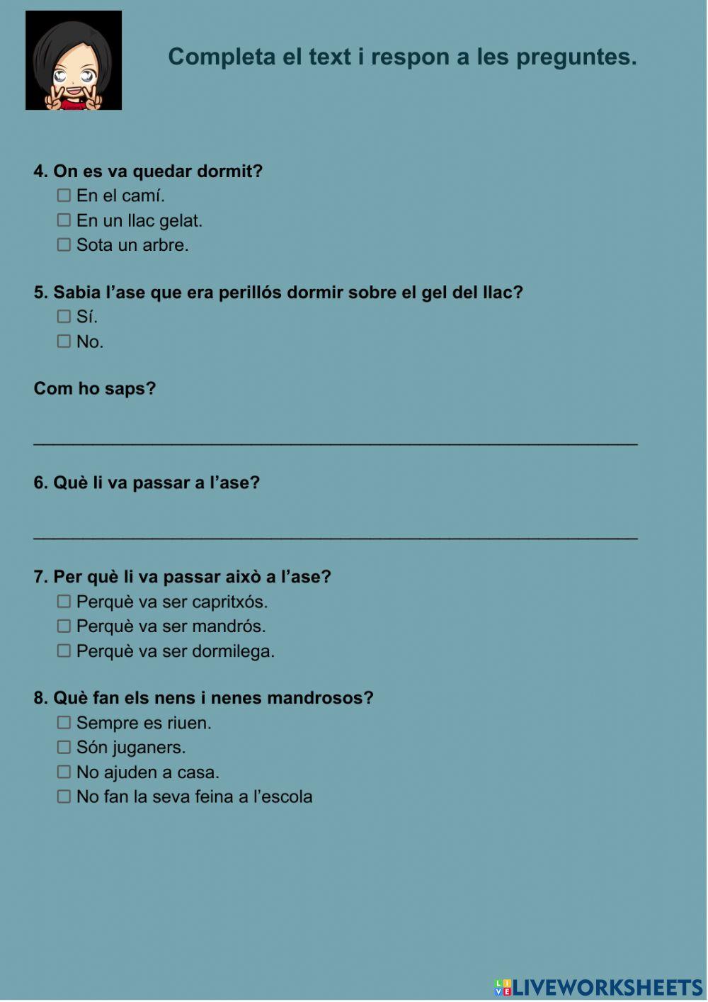 Comprensió lectora 08