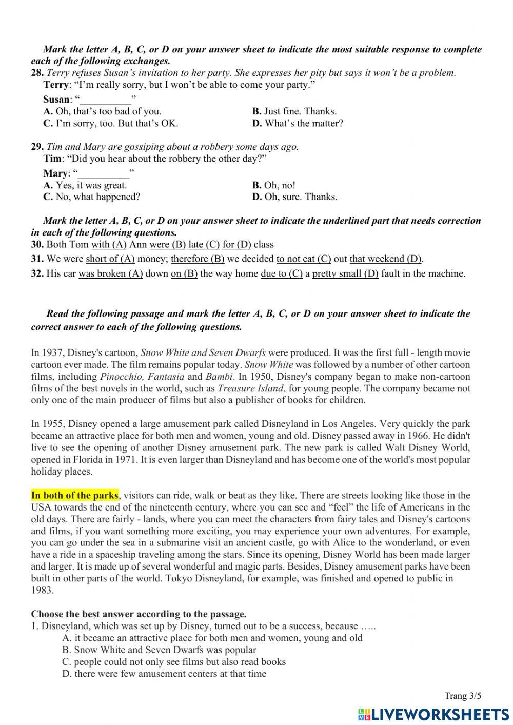 E11- Đề luyện tập thi hk2 06.05.2022