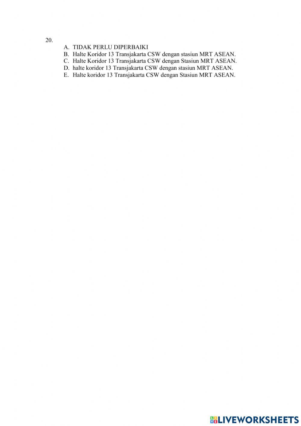 Pemahaman Bacaan dan Menulis 6