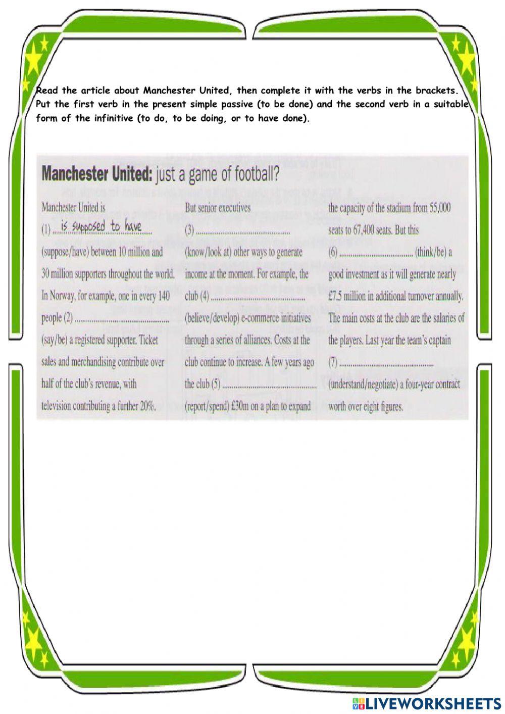 Passive voice 2 exercises