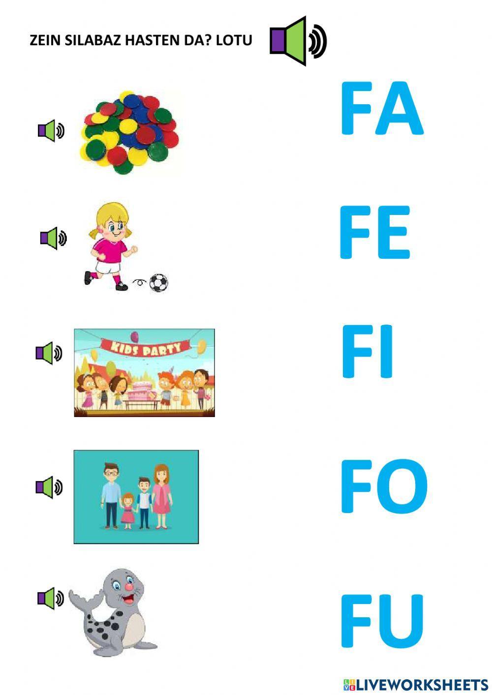 Zein silabaz hasten da? F