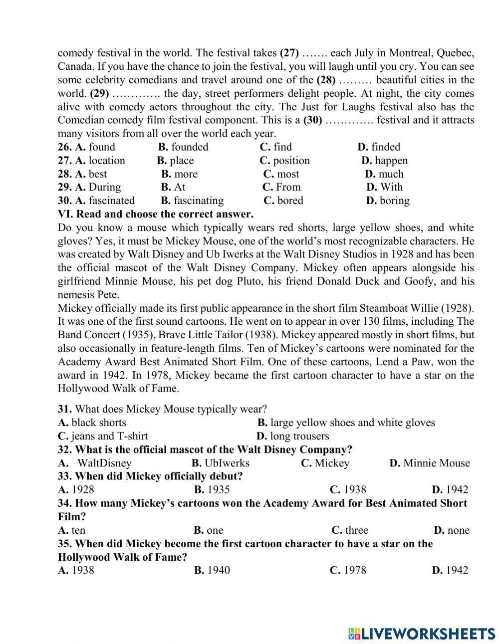 E7 Ôn cuối kì Test 3