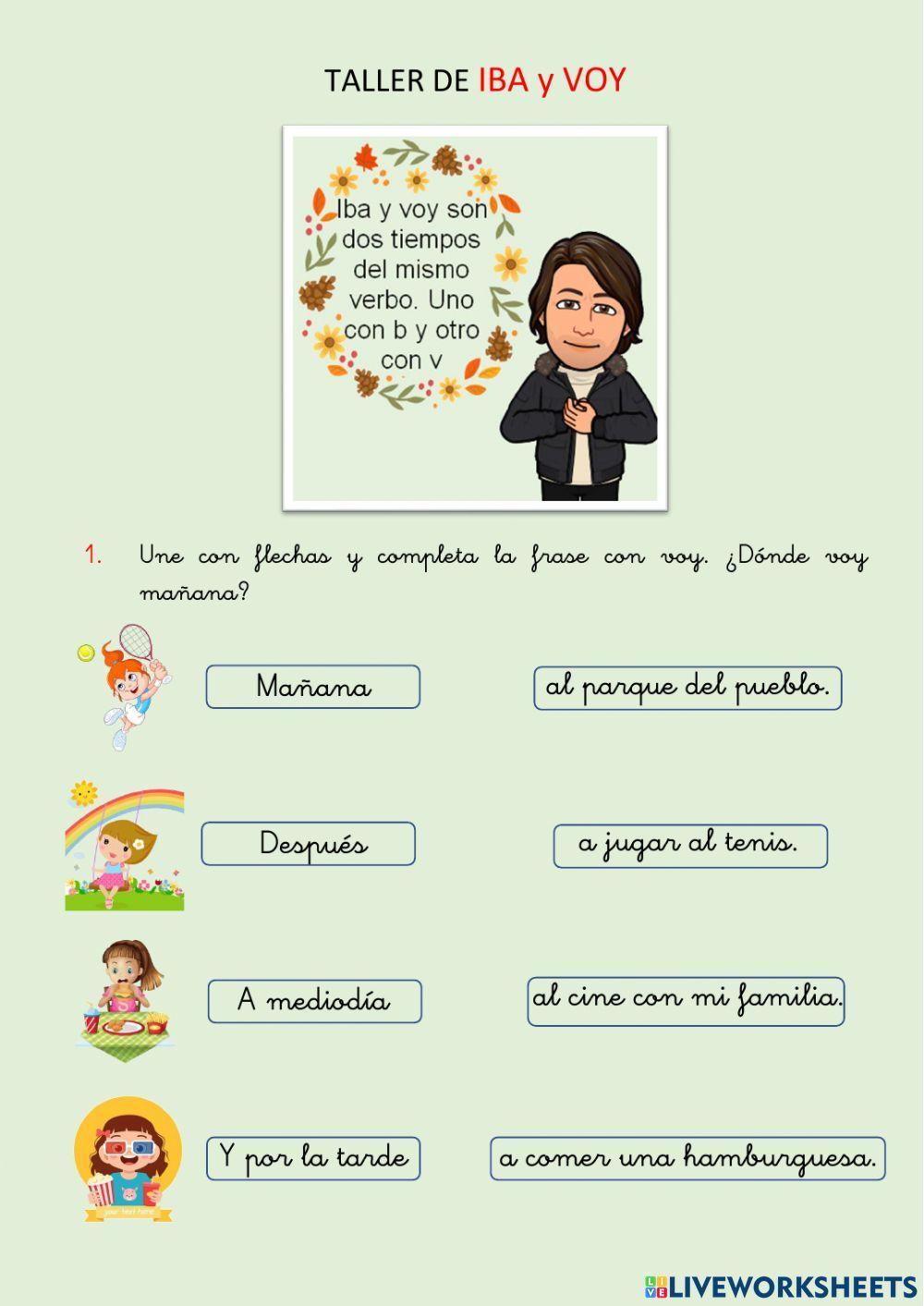 Ortografía: voy e Iba