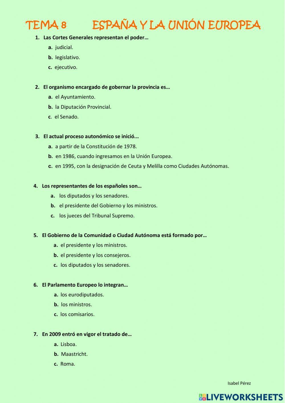 España y la Unión Europea